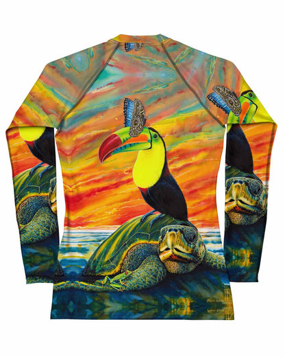 Pura Vida full print Women's Rash Guard