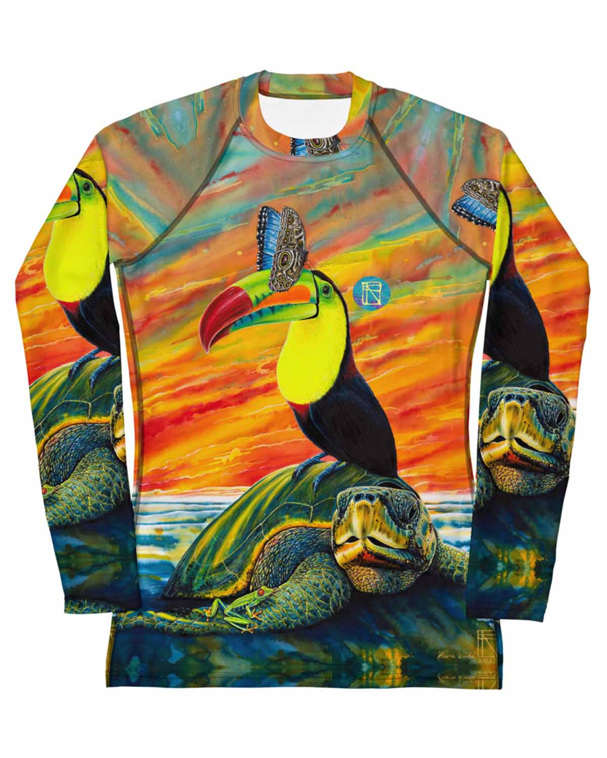 Pura Vida full print Women's Rash Guard