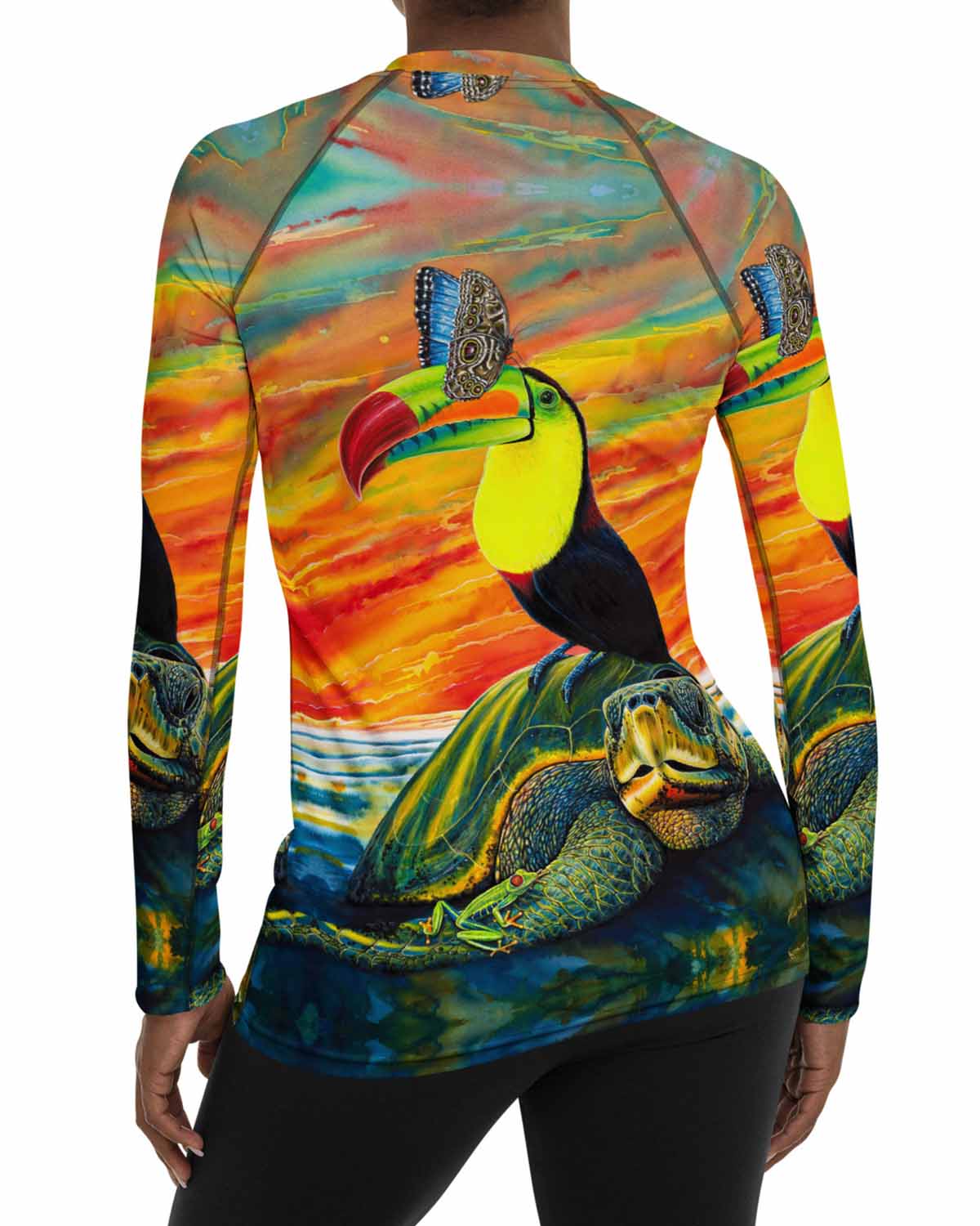 Pura Vida full print Women's Rash Guard