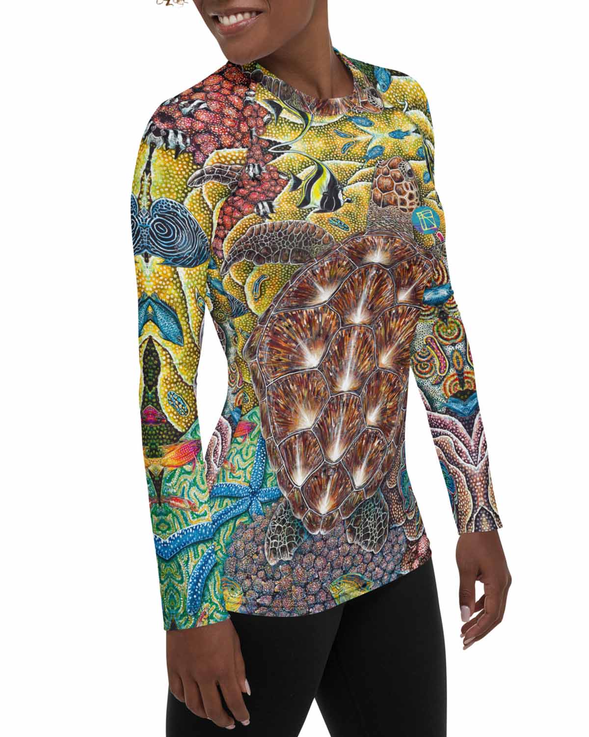 Rainbow City Full print Women's Rash Guard