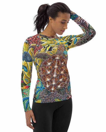 Rainbow City Full print Women's Rash Guard