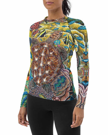 Rainbow City Full print Women's Rash Guard