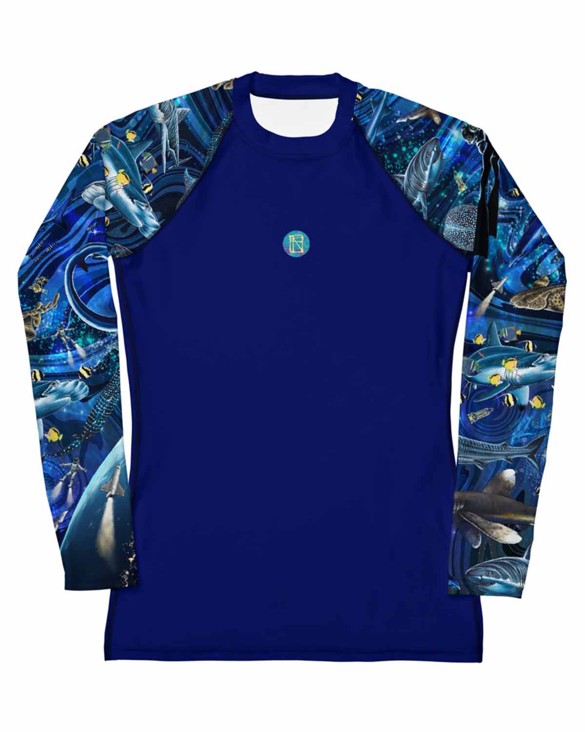 Space Shark Magic Women's Rash Guard