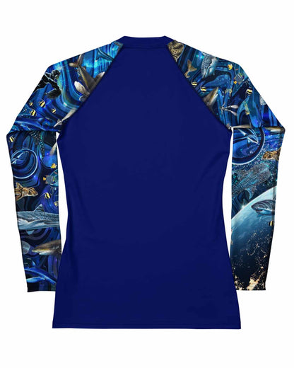 Space Shark Magic Women's Rash Guard