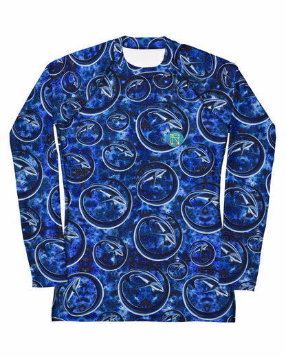 Thresher Shark Full Print Women's Rash Guard