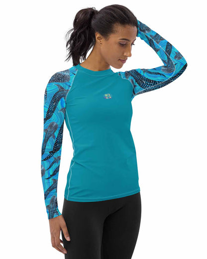 Whale Shark magic Women's Rash Guard