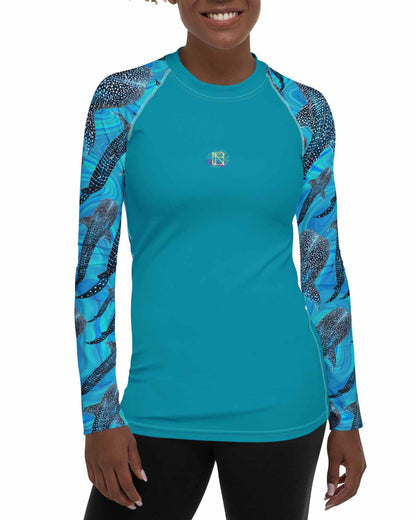 Whale Shark magic Women's Rash Guard