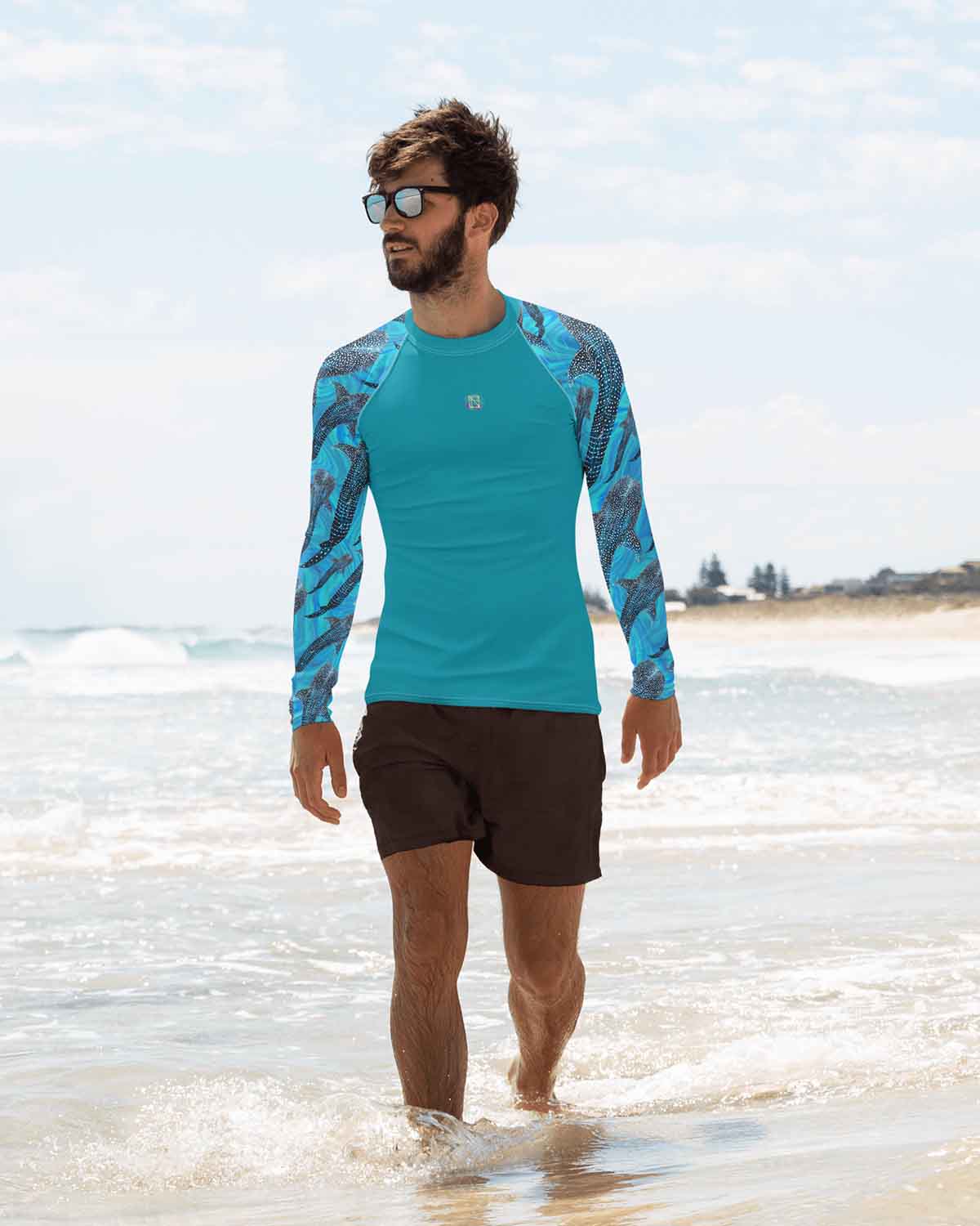 Whale Shark Magic Men's Rash Guard