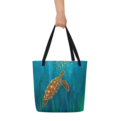 Breathe Large Tote Bag