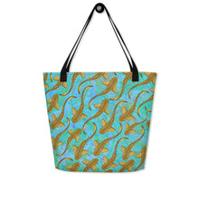 Load image into Gallery viewer, Leopard Shark Large Tote Bag
