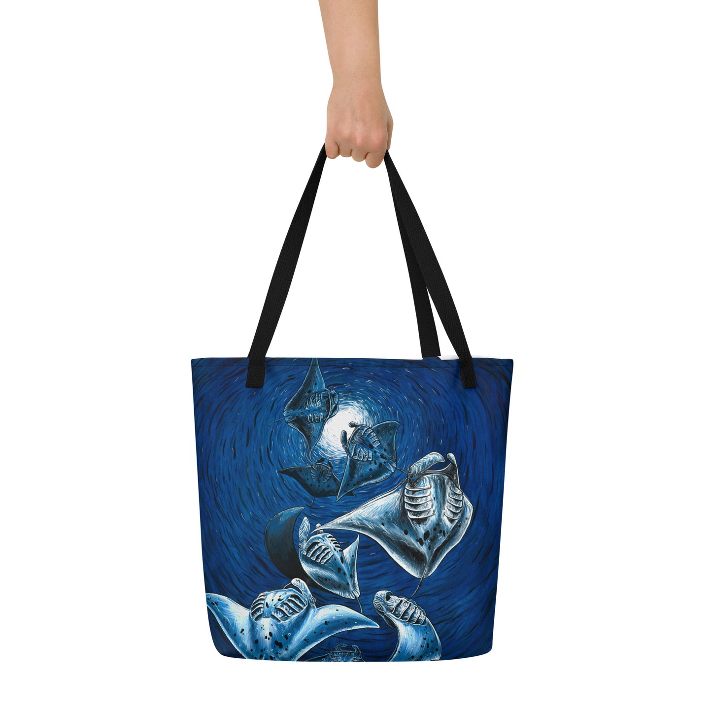 Midnight Belly Dancers Large Tote Bag