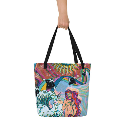 Water Woman Large Tote Bag