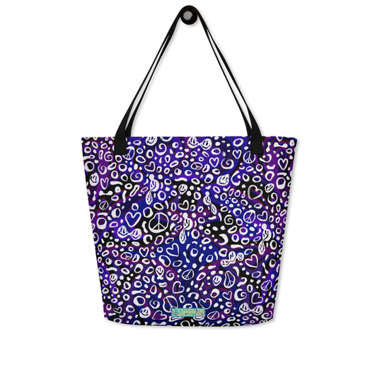 Purple Rayz Large Tote Bag