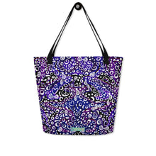 Load image into Gallery viewer, Purple Rayz Large Tote Bag
