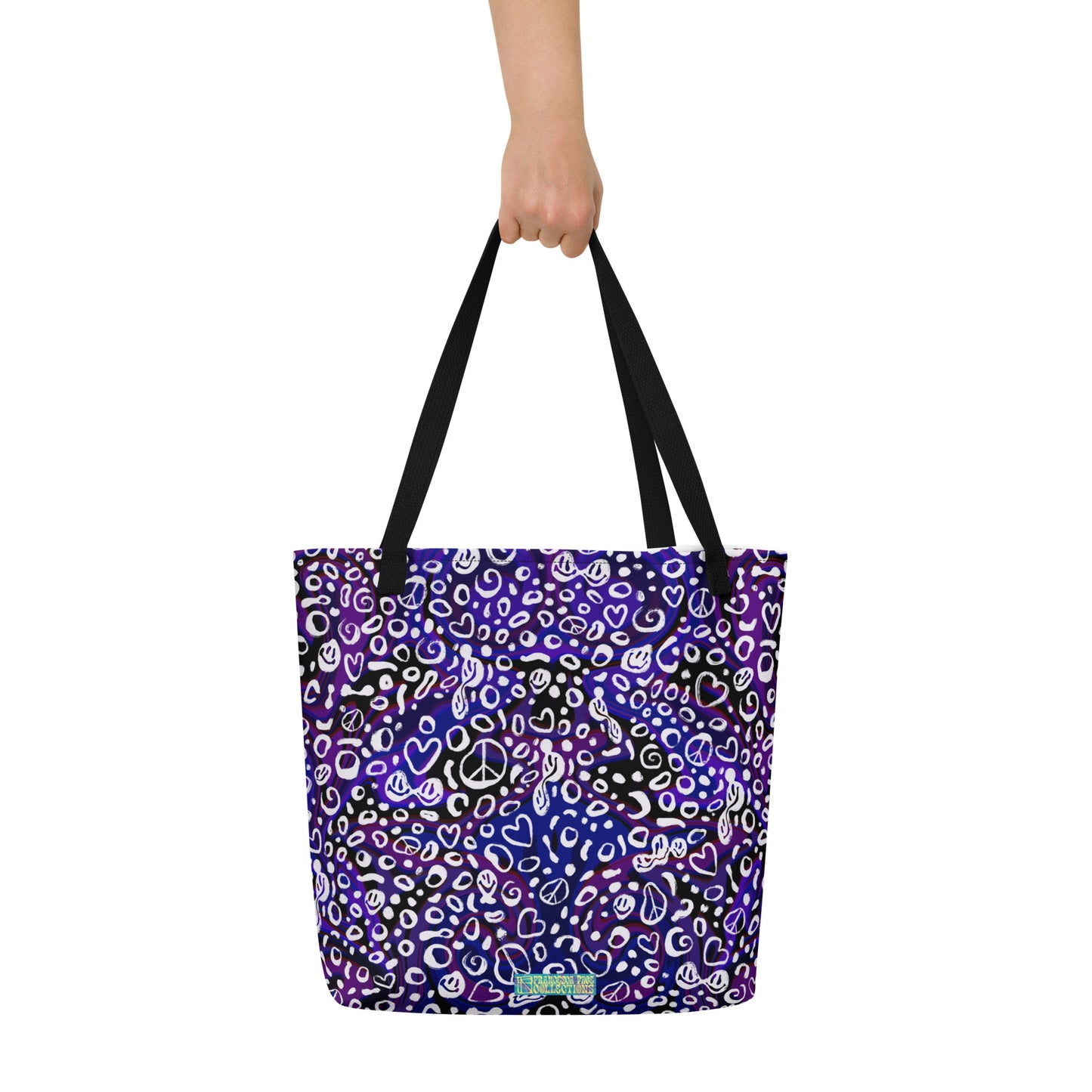 Purple Rayz Large Tote Bag