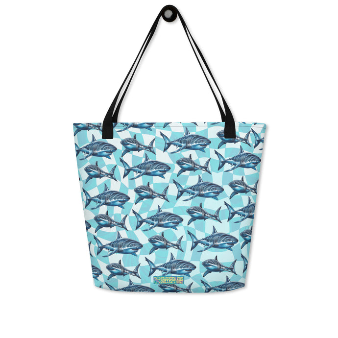 Great White Shark Large Tote Bag