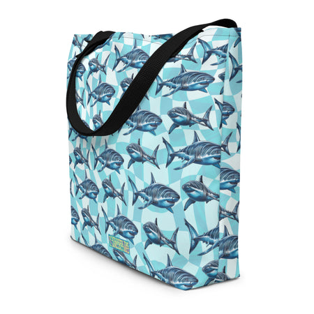Great White Shark Large Tote Bag
