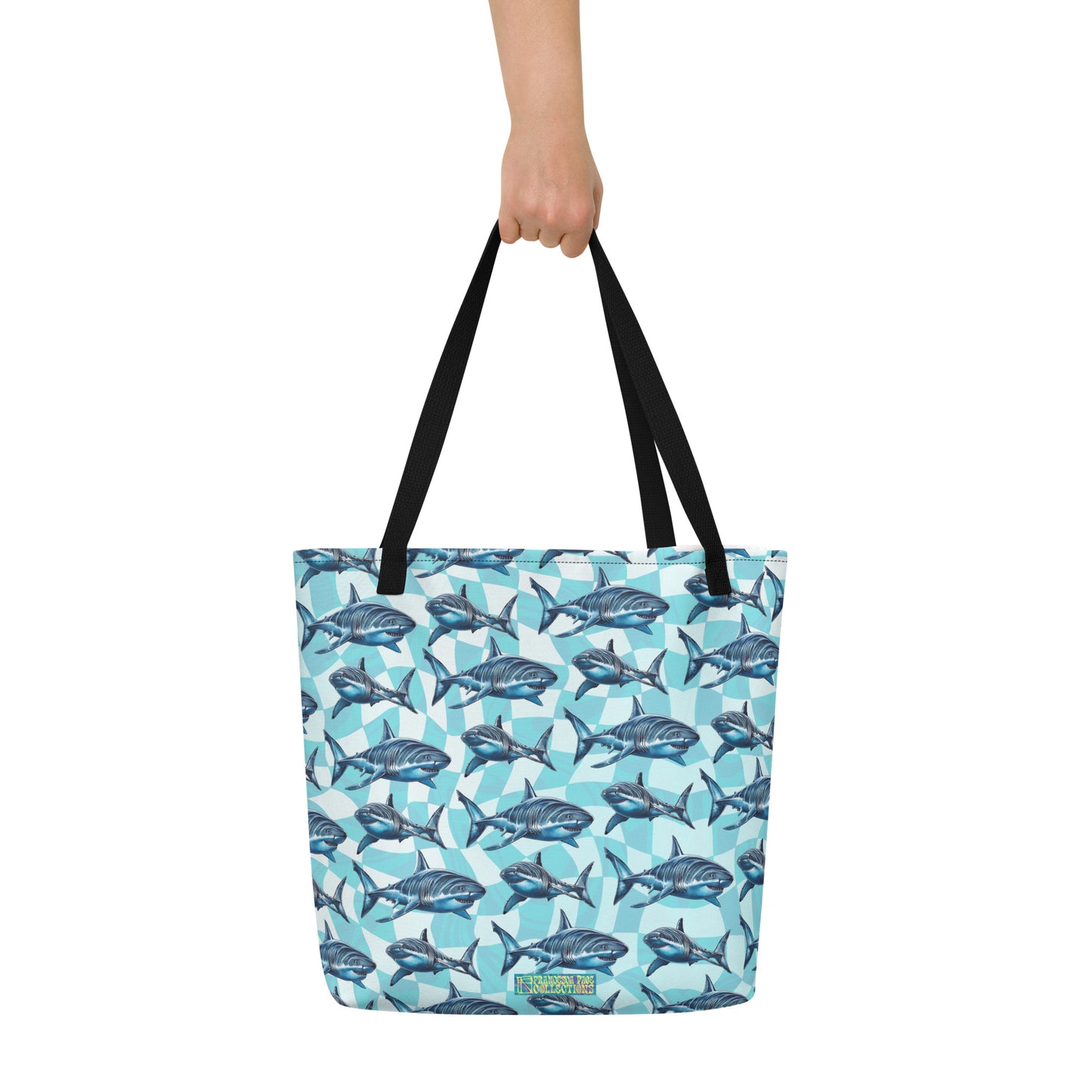 Great White Shark Large Tote Bag