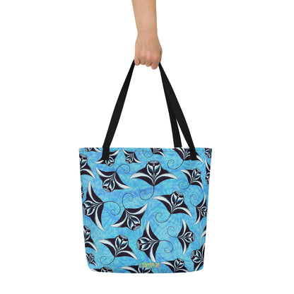 Manta Ray Large Tote Bag