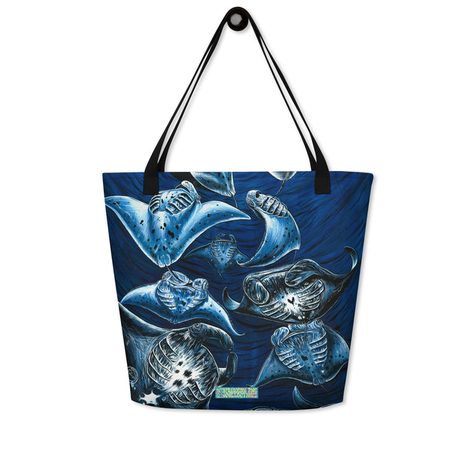 Midnight Belly Dancers Large Tote Bag