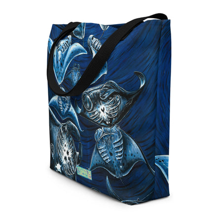 Midnight Belly Dancers Large Tote Bag
