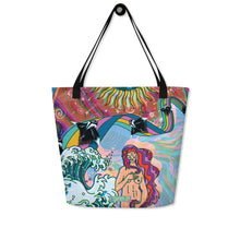 Load image into Gallery viewer, Water Woman Large Tote Bag
