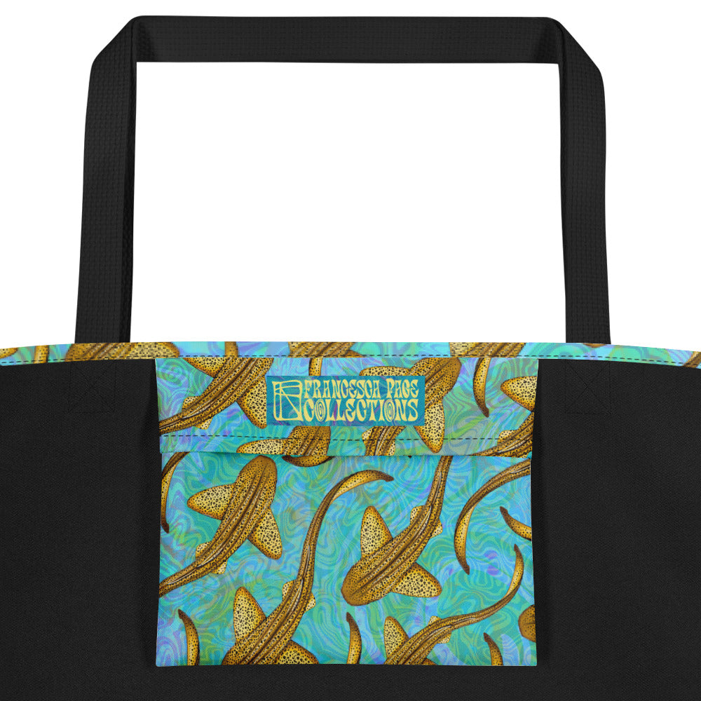 Leopard Shark Large Tote Bag