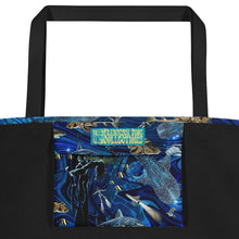 Load image into Gallery viewer, Space Shark Large Tote Bag

