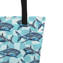 Load image into Gallery viewer, Great White Shark Large Tote Bag
