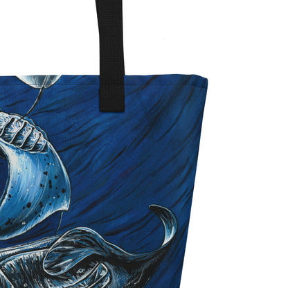 Midnight Belly Dancers Large Tote Bag