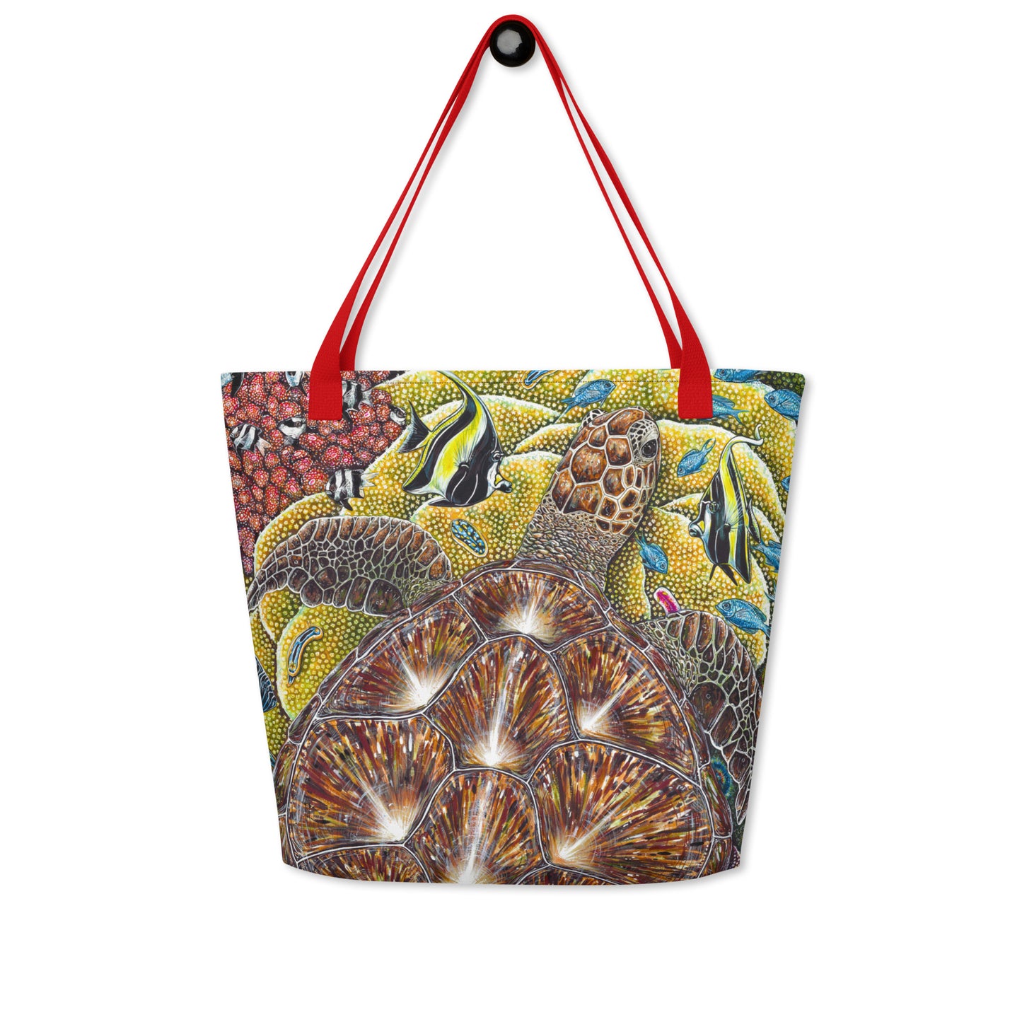 Rainbow City Large Tote Bag