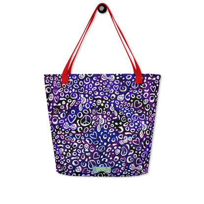 Purple Rayz Large Tote Bag