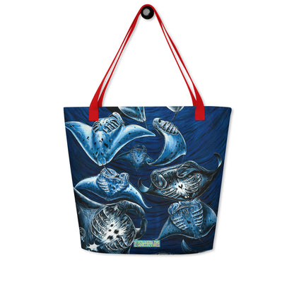 Midnight Belly Dancers Large Tote Bag