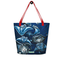 Load image into Gallery viewer, Midnight Belly Dancers Large Tote Bag
