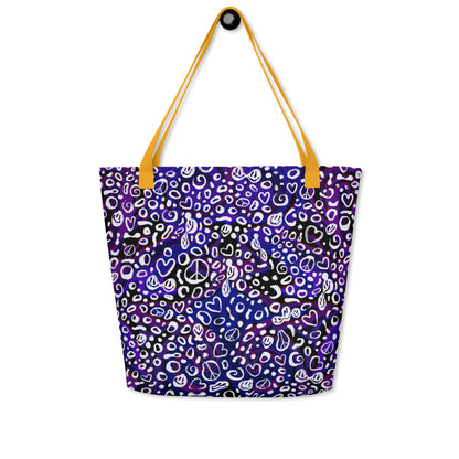 Purple Rayz Large Tote Bag