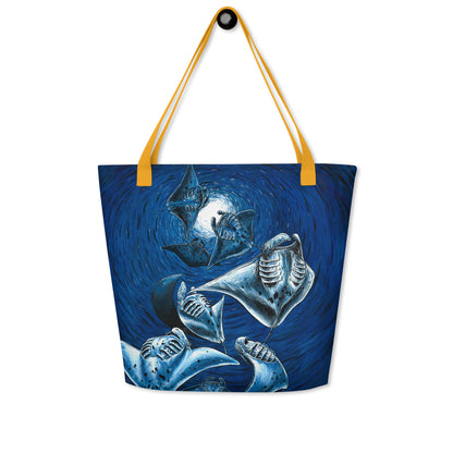 Midnight Belly Dancers Large Tote Bag