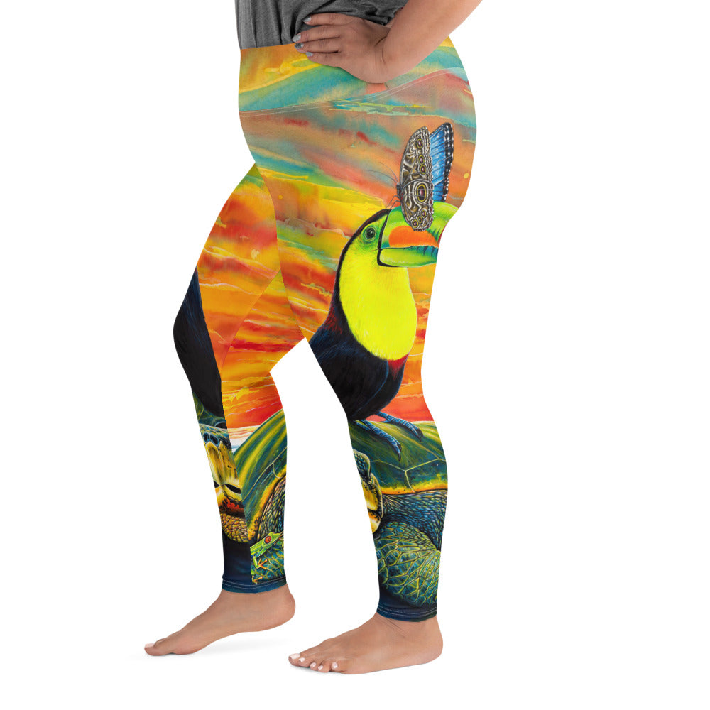 Pura Vida Curve Yoga Leggings