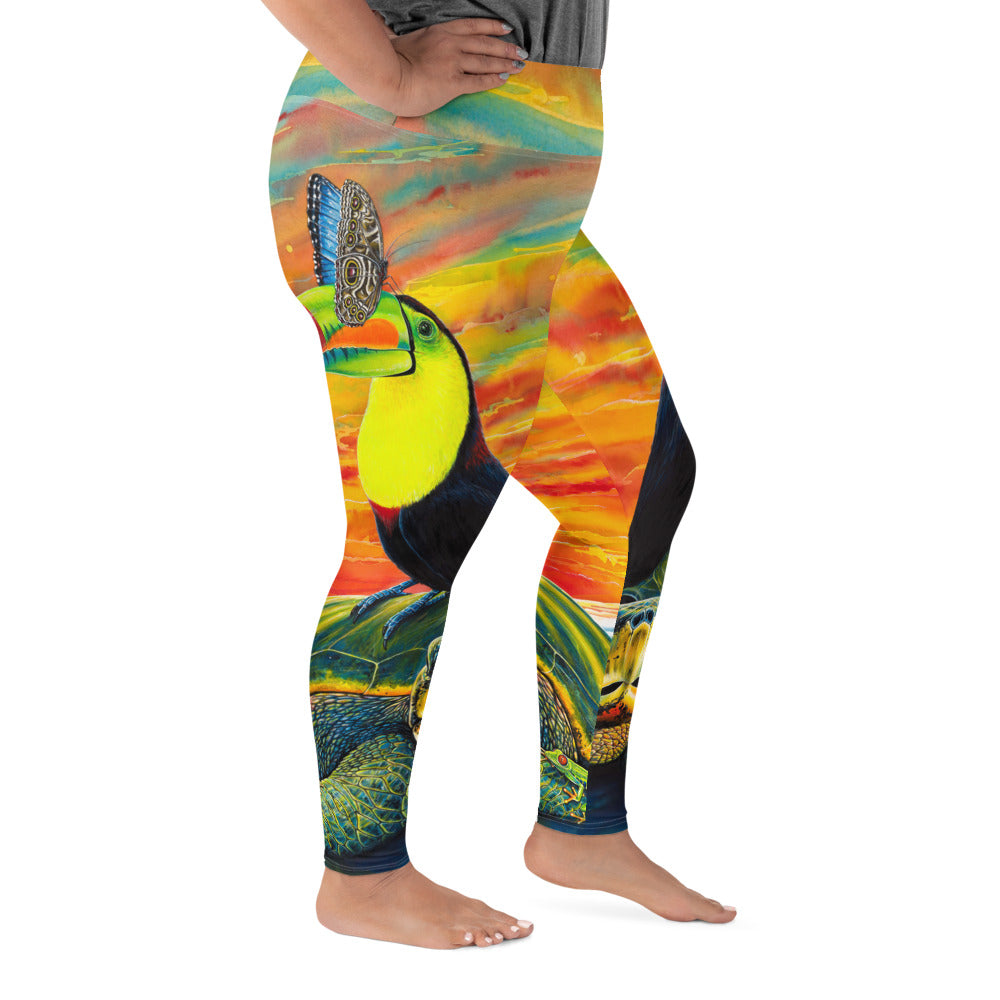 Pura Vida Curve Yoga Leggings