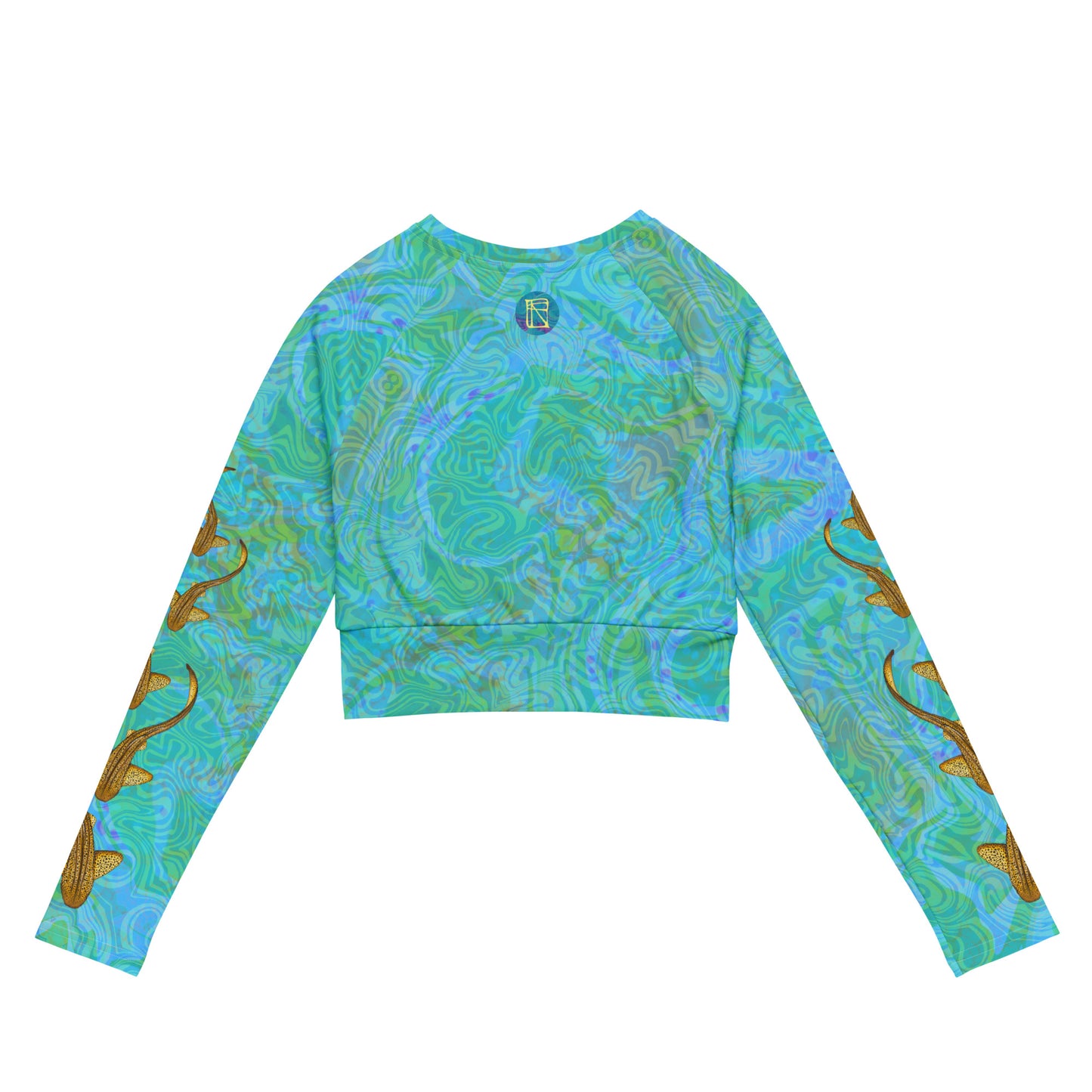 Leopard Shark Magic Eco Swim Long-Sleeve Top