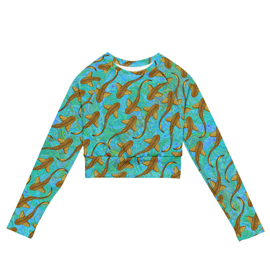 Leopard Shark Eco Swim Long-Sleeve Top