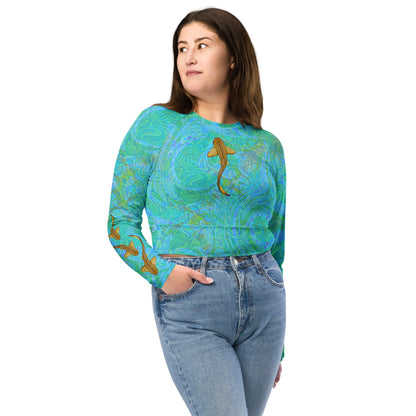 Leopard Shark Magic Eco Swim Long-Sleeve Top