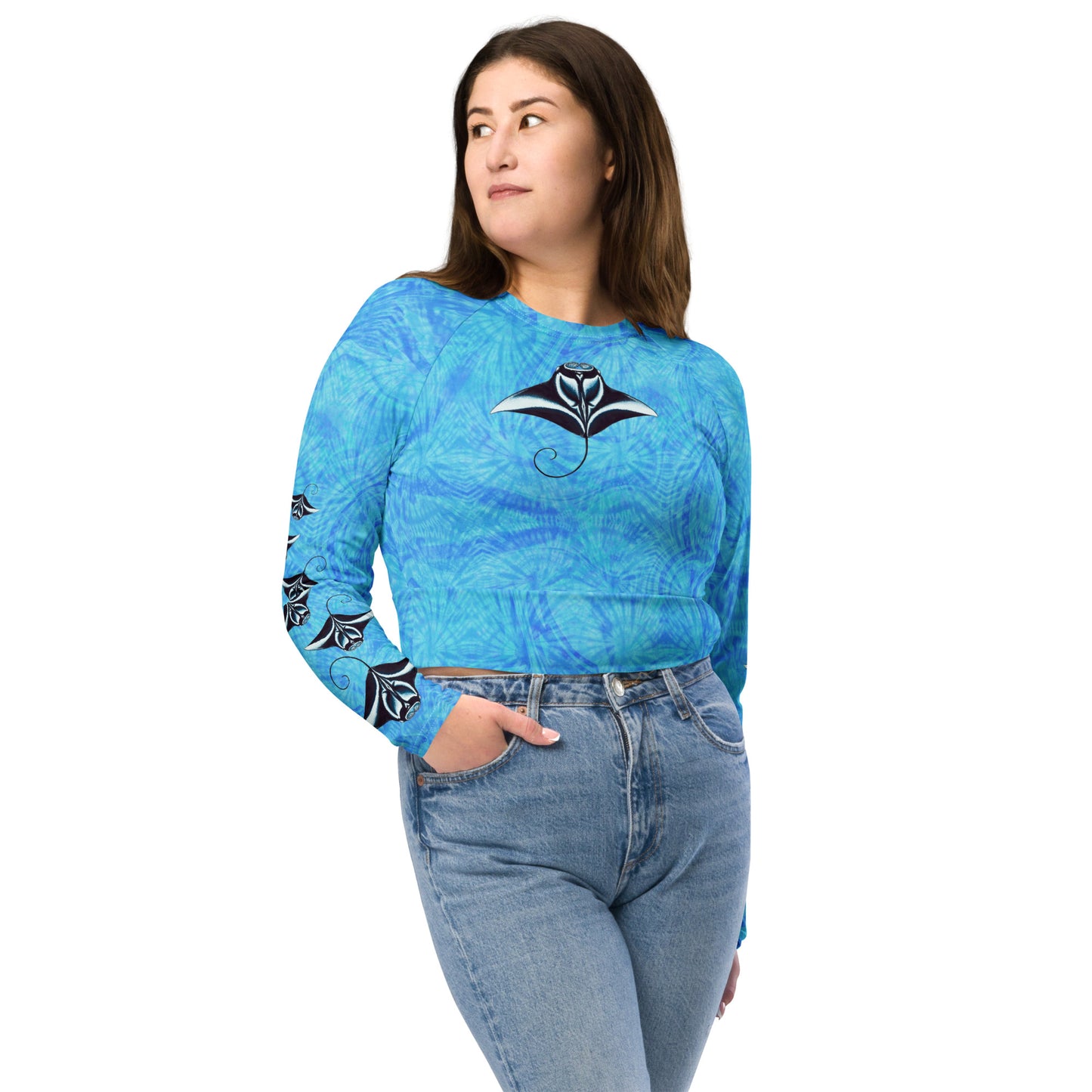 Manta Ray Magic Eco Swim Long-Sleeve Top