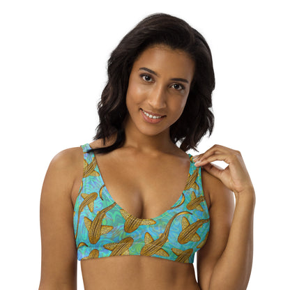 Leopard Shark Eco Bikini Top