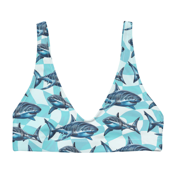 Great White Shark Eco Bikini Top