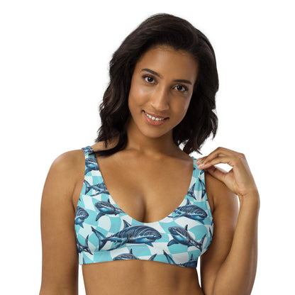 Great White Shark Eco Bikini Top