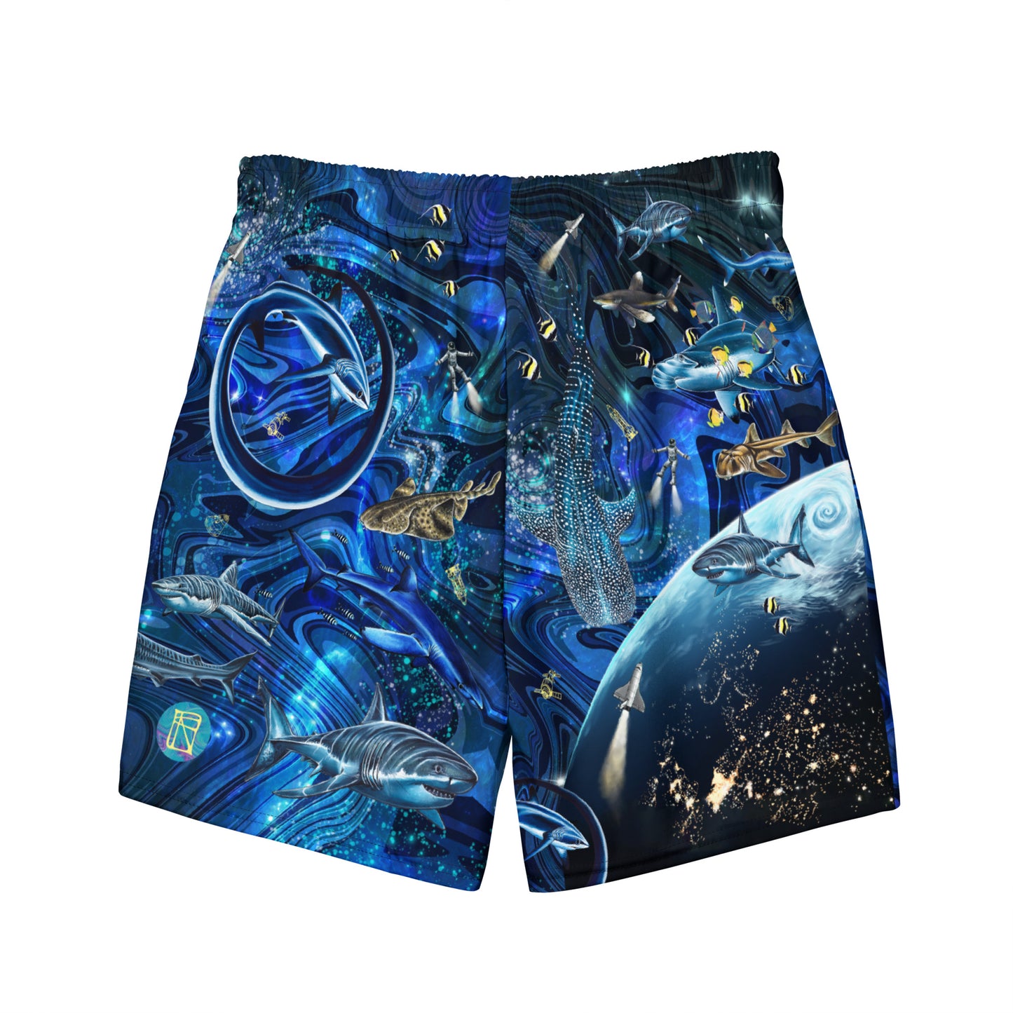 Space Shark Eco Swim Trunks