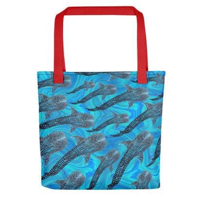 Groovy Whale Shark Small Tote Bag