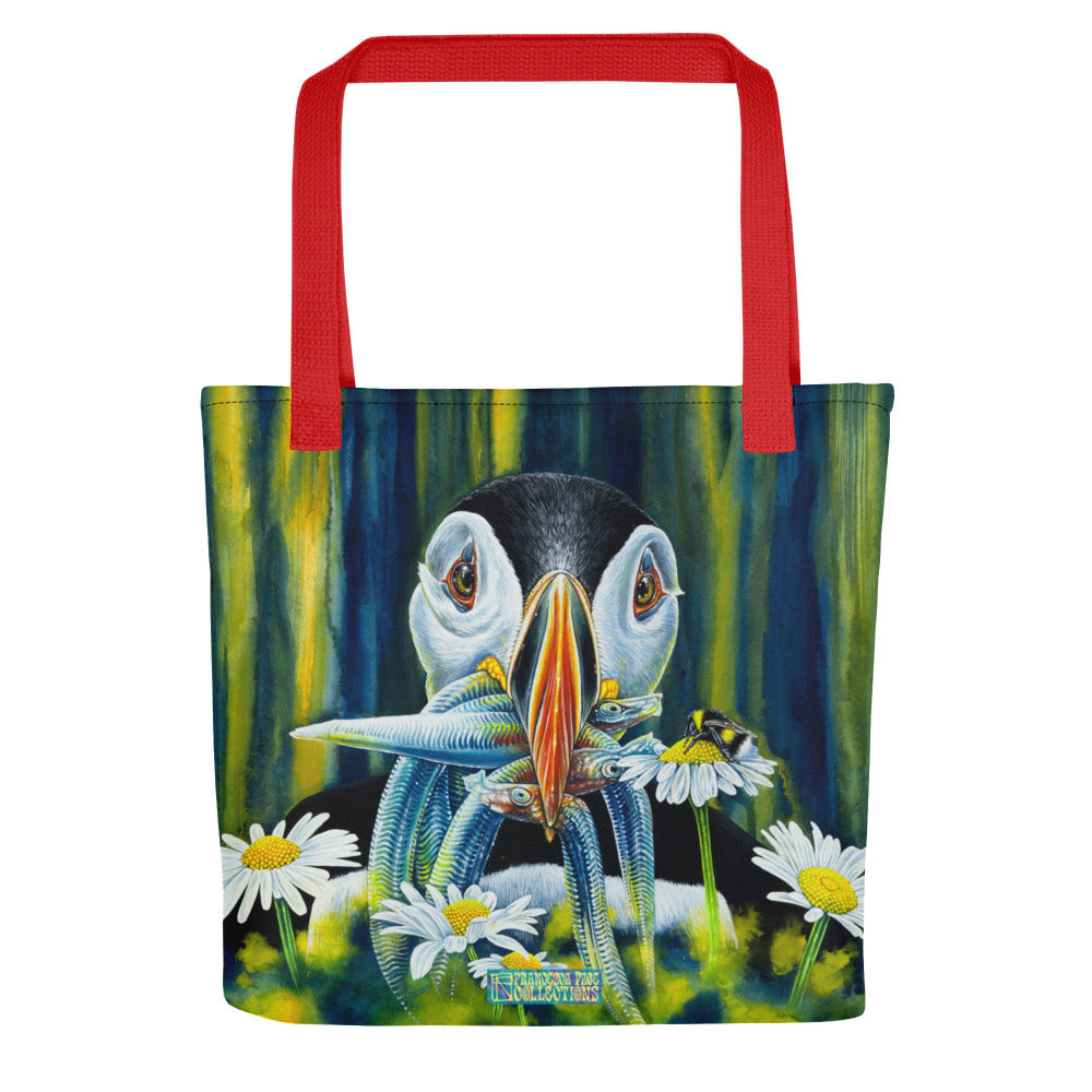 Puffin To Worry About Small Tote Bag