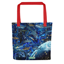 Load image into Gallery viewer, Space Shark Tote bag
