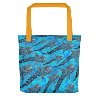 Groovy Whale Shark Small Tote Bag